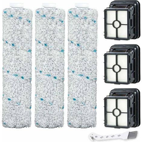 El kit de filtro y cepillo de repuesto 2554A es compatible con las aspiradoras todo en uno Bissell CrossWave Cordless Max 2554A, 2590, 2593 y 2596 (1/4)