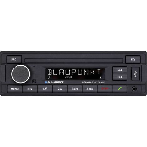Autoradio DAB Bluetooth avec kit mains libres – Tuner DAB+ – 4 x 50W – USB et Aux – Écran 9 chiffres – Blaupunkt (1/6)