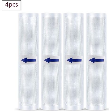 Film Sous Vide - 28 x 600 cm - Compatible Toutes Machines Sous Vide - Sans BPA - Réutilisable - 4 Rouleaux (1/5)
