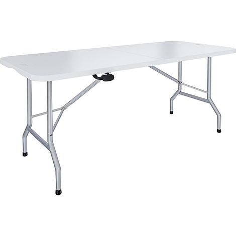 Tavolo Pieghevole in plastica HDPE 122x75 Rettangolare Cilvani (1/5)