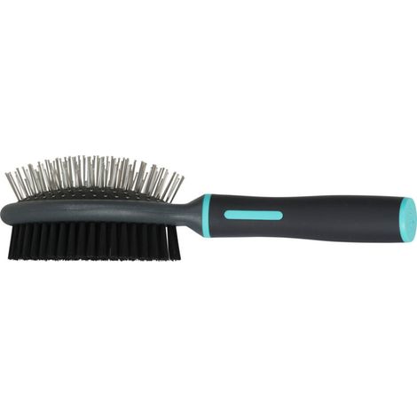 Brosse pour chien double face, taille L (1/3)