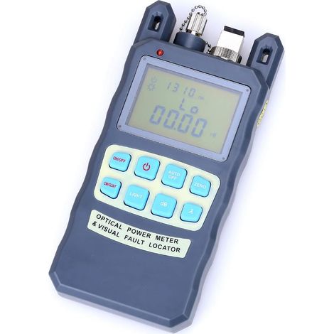 Medidor de potencia óptica TODO en una máquina -70 a + 10dBm y localizador visual de fallas con comprobador de cable de fibra de conector SC y FC (1/4)