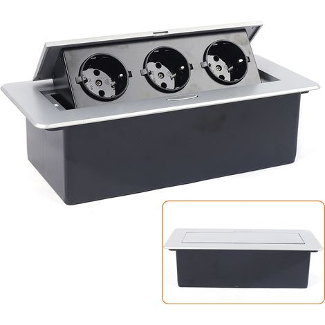 Multiprise de bureau 250V 16A, station de recharge de bureau, multiprise encastrable de table, puissance d'entrée de 4 000W, Luminaire (1/5)