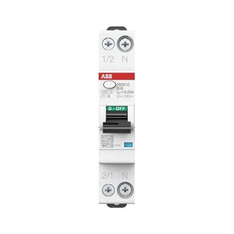 Disjoncteur différentiel DS301C B16 A30 - ABB2CSR255163R1165 (1/3)