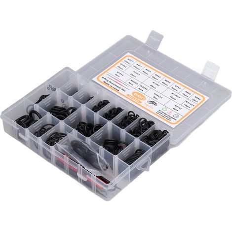 Kit de 800 joints toriques assortis (18 tailles) pour la réparation automobile : rondelles d'étanchéité NBR, outil de démontage (1/5)