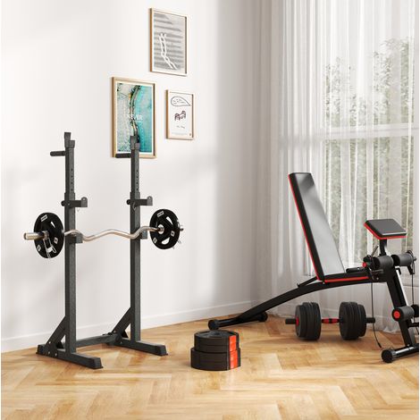 Set di 4 dischi da muscolazione 2 x 2,5 kg e 2 x 5 kg, foro 25 mm, neri, OKWISH (1/5)