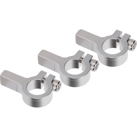 Kit de fixation pour moyeu de roue à filetage M4, 3 pièces, en aluminium, avec collier de serrage - Accessoires pour robots 3403-0024-0012 (1/5)