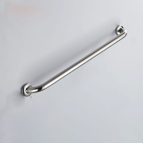 Barre d'appui de sécurité en acier inoxydable, haute résistance, résistante à la rouille, pour salle de bain, toilettes, rampe pour personnes âgées et handicapées, 60cm.