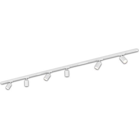 Système de rails Briloner, kit complet, 6 spots GU10, orientables, pivotants, blanc, 2,25 m (1/5)