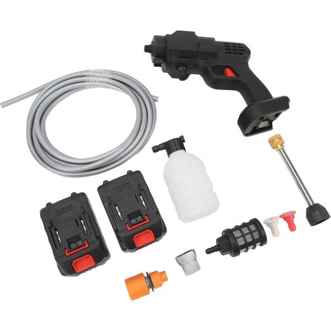 Nettoyeur haute pression sans fil 2 MPa 21 V pour voiture, machine de nettoyage Ă mousse, prise UE 100-240 V (1/5)