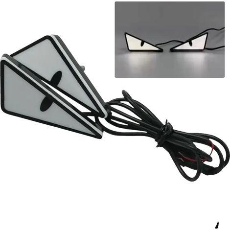 Luci LED Occhio di Demone, Compatibilità universale, Installazione semplice, BIANCO (1/2)