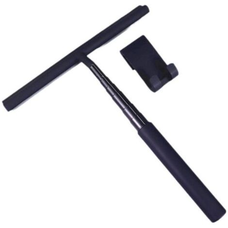 Pair Lntyq Raclette de douche, raclette de sol avec manche télescopique, raclette de douche multifonctionnelle, raclette de sol efficace avec crochets pour la maison