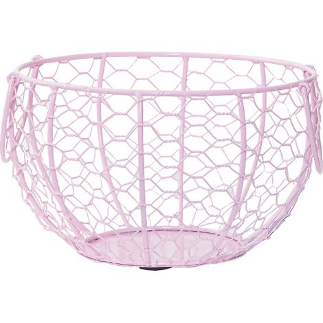 Panier de rangement en métal pour œufs de cuisine(rose) (1/5)