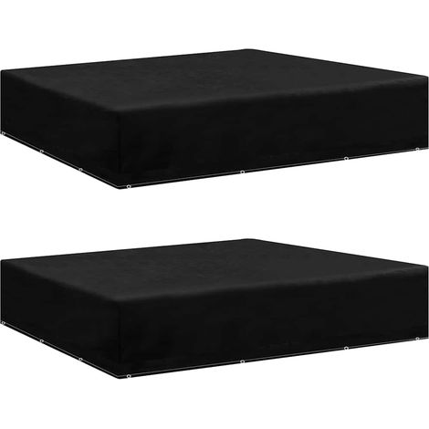 vidaXL Fundas de muebles de jardín 2 uds 12 ojales 250x250x70 cm (1/4)