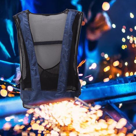 Gilet climatisé pour soudeurs haute température en chantier naval, avec tube vortex à air comprimé pour le refroidissement (1/5)