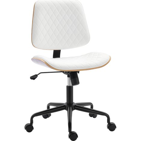 Vous recherchez une chaise de bureau confortable et élégante Cette chaise est idéale pour votre bureau à domicile. Avec son dossier incurvé en bois et son revêtement en (1/5)