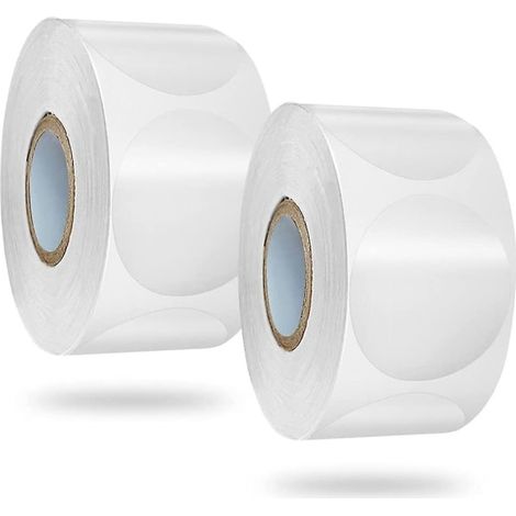 1000 étiquettes rondes transparentes de 2,5 cm (1 pouce) pour enveloppes (1/5)