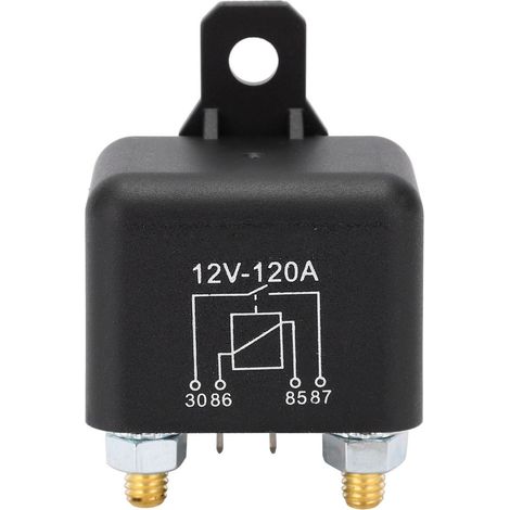 4-poliges, normalerweise offenes Anlasserrelais, leichtes Ersatzteil für 12V DC 120A Fahrzeuge (1/5)