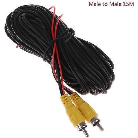 Câble d'extension vidéo RCA mâle/femelle pour caméra de recul de voiture (1/5)