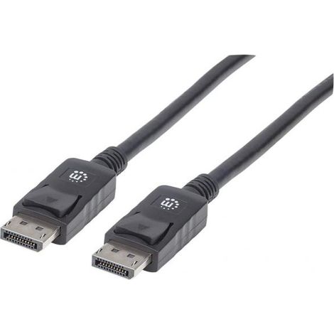 MANHATTAN Cavo Audio/video  DisplayPort Maschio/ Maschio, 2 m, Nero (1/4)