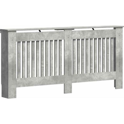 Cubierta de Radiador Gris Concreto 172 x 19 x 81,5 cm vidaXL