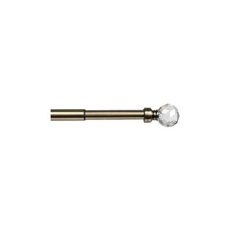 6 x BASTONE METALLO D 20/19 120/210CM LUCE ORO ANTICO