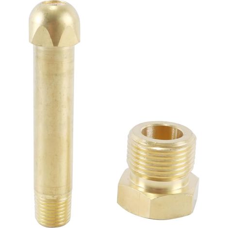 Adaptateur de bouteille de gaz hélium, argon et azote, filetage en laiton NPT1, écrou CGA-580 (1/5)