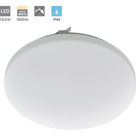 Plafoniera Moderna Frania Acciaio Bianco Led Integrato 14,6W Ip44 (1/5)