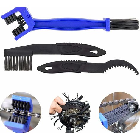 royaluxe - Brosses de Nettoyage pour Vélos et Motos, Brosse à Chaîne pour Vélos et Motos pour enlever la saleté, Brosse en nylon robuste, Entretien des motos, Lot de 2 (1/5)