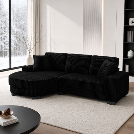 Sofá 4 plazas modular con otomana 256,5 cm OKMYHOME (1/5)