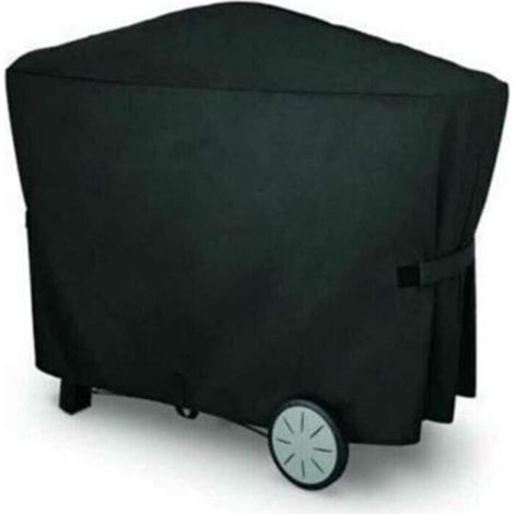 Housse Barbecue Gaz, Bâche Barbecue 112.4X64.1X95.6Cm, Housse Protection Barbecue Exterieur, Tissu Étanche Protection Solaire, BBQ Couverture pour Weber, Noir (1/4)