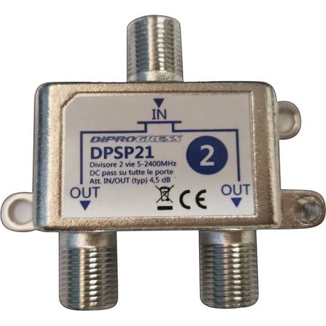 Diprogress Divisore partitore derivatore sdoppiatore splitter 5-2150 Mhz f2 uscite - DPSP21