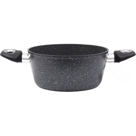 MAURY’S MAXISTONE TITANIUM CASSERUOLA 22 CM ANTIADERENTE IN ALLUMINIO RINFORZATO (1/5)
