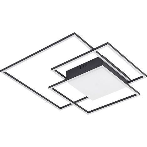 [NEUWERTIG] B-Ware Lindby Nelinka Led Deckenlampe Deckenleuchte Deckenlicht Flurleuchte Dim Black (1/4)