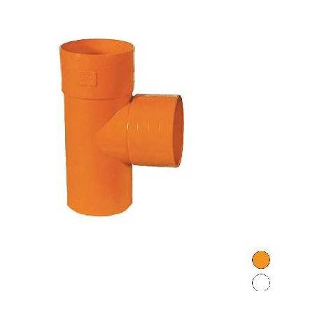 DERIVAZIONE  87°  IN PVC ARANCIO Misura: Diam. 315 - Bianco
