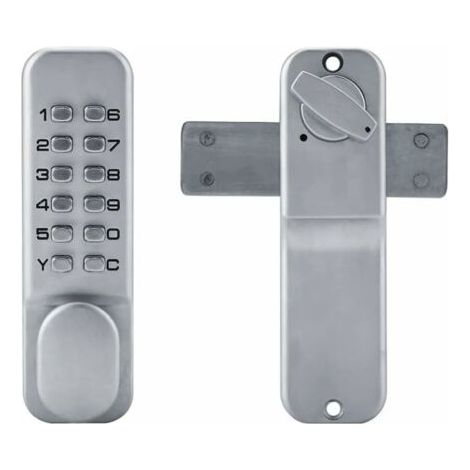 Serrure à code mécanique en alliage de zinc – Verrouillage de porte 10-65 mm – Capacité de code 1 à 11 chiffres – Installation facile et sécurisée (1/5)