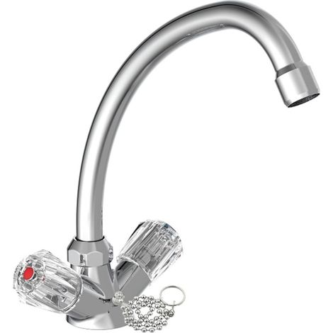 SCHÜTTE Spültischarmatur mit 2 Griffen BRILLANT Chrom (1/4)