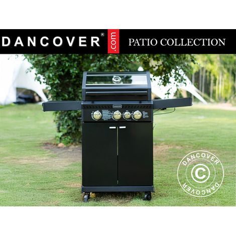 BBQ gas grill Dancover 3+1, Black