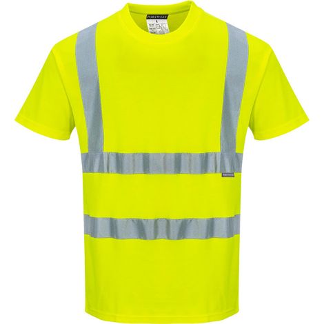 Hi-vis T-Shirt Mc Coton Comfort Farbe: Gelb Größe XXL - Portwest