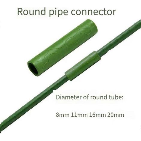Raccords droits pour tuteurs de jardin 8 mm - Tuyau de raccordement pour tuteurs de jardin (1/4)