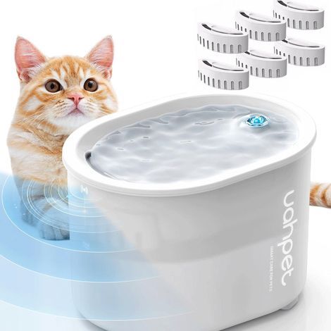 Ciel-Fontaine à Boire pour Chat 2L, Fontaine pour Animaux Super Silencieuse avec Lumières LED, Filtration Multiple, Trois modes de débit d'eau, Empêcher la Combustion à Sec Pendant 150ciel
Fontaine sa (1/5)