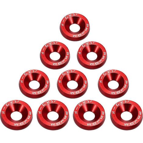 Kit de rondelles et vis de pare-chocs en aluminium usiné pour compartiment moteur – Kit de vis de style universel pour voitures (1/5)