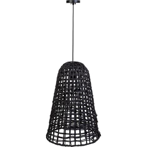 Lámpara de techo de papel negro, d40x56h cm (1/5)