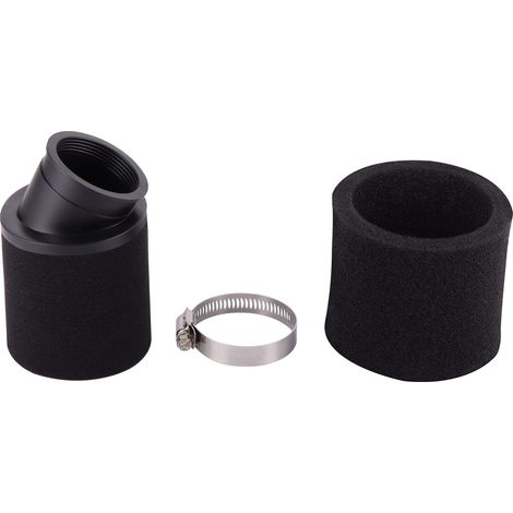 [2-Pack] 48mm Dual Layer Black Sponge Air Filter, Compatible with Off-Road Motorcycles and ATVs, Universal Heavy-Duty Air Filter Replacement Kit--DTEKGAZ