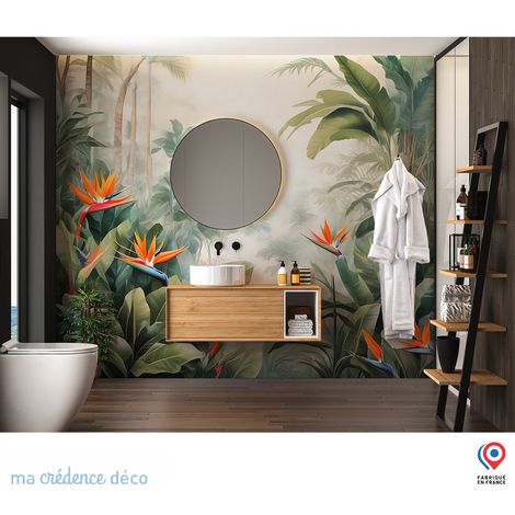 Papier peint : Jungle tropicale colorée 3 - Intissé - L.200 x H.280 cm (1/5)