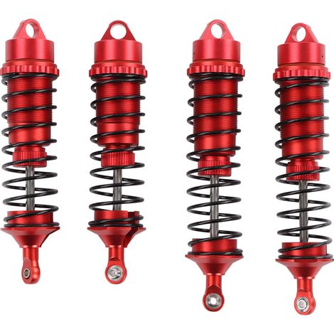 Amortisseur avant arrière RC 4 pièces pour ARRMA 1/8 Typhon Outcast, ressort amortisseur en alliage d'aluminium rouge pour voiture RC (1/5)