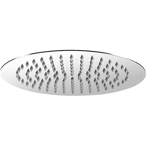 Cornat Slim Neo Pommeau de douche avec joint a rotule et buses anti-calcaire en acier inoxydable et tete de douche 250 mm, TECBW3405 (1/5)