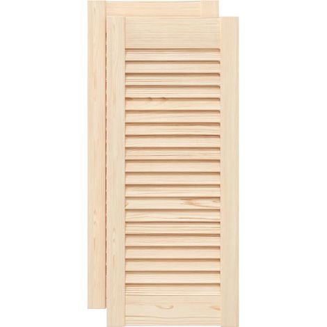 Maison Exclusive - Schranktüren Lamellen-Design 2 Stk. 69x29,5cm