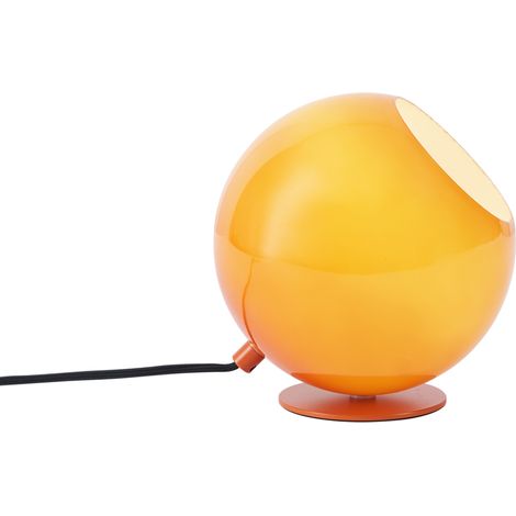 QAZQA Retro-Tischleuchte Orange mit Glas - Mabel