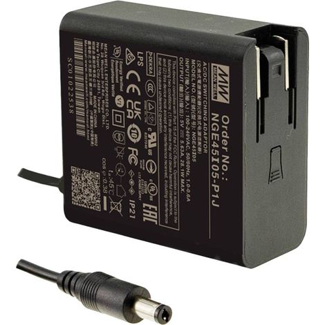 MEAN WELL NGE45I24-P1J Alimentatore a spina tensione fissa 45.1 W